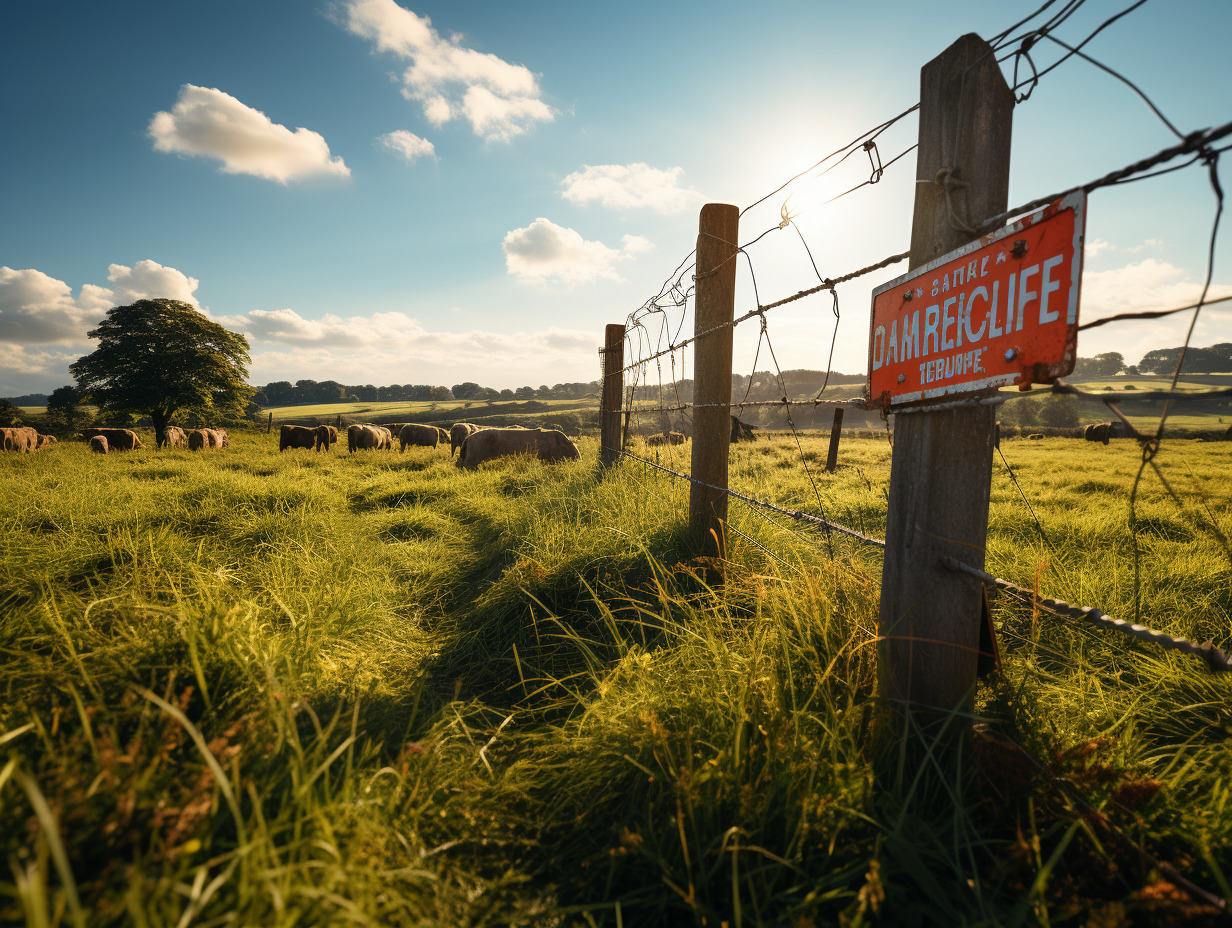 clôture terrain agricole