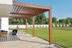 pergola en bois rustique