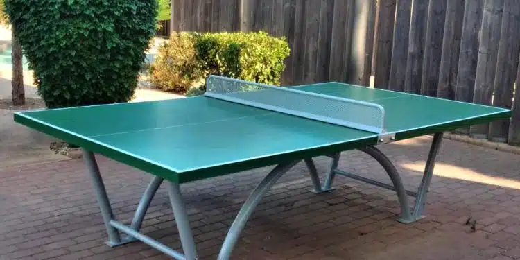 entretenir sa table de ping-pong extérieure